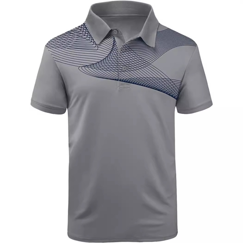 Férfi Póló Átmenetes 3D Nyomtatás Sportos Stílusú Póló Nyári Férfi Napi Hétköznapi Divat Trend Rövid Ujjú