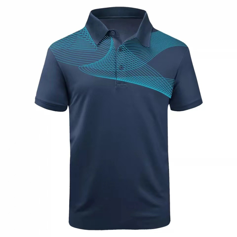 Férfi Póló Átmenetes 3D Nyomtatás Sportos Stílusú Póló Nyári Férfi Napi Hétköznapi Divat Trend Rövid Ujjú