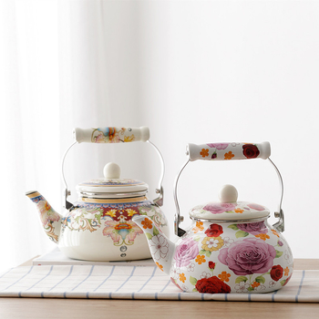 1,5 l–5 l emalio emalio virdulys, pieno puodas, emalio arbatinukas, plokščiadugnis virdulys, virdulys, vėsus virdulys, indukcinė viryklė