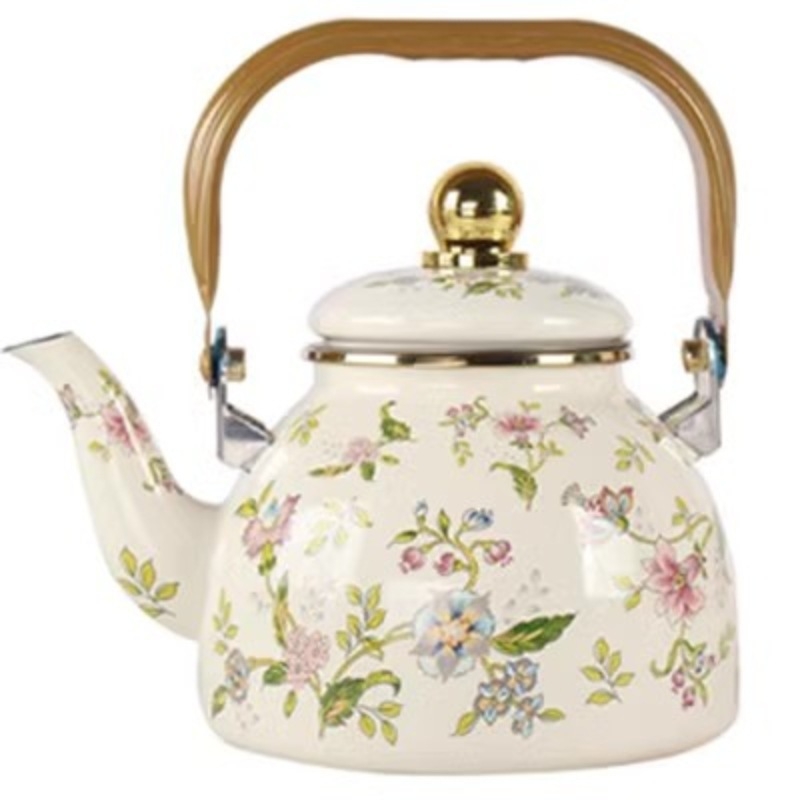 1,5 l–5 l emalio emalio virdulys, pieno puodas, emalio arbatinukas, plokščiadugnis virdulys, virdulys, vėsus virdulys, indukcinė viryklė