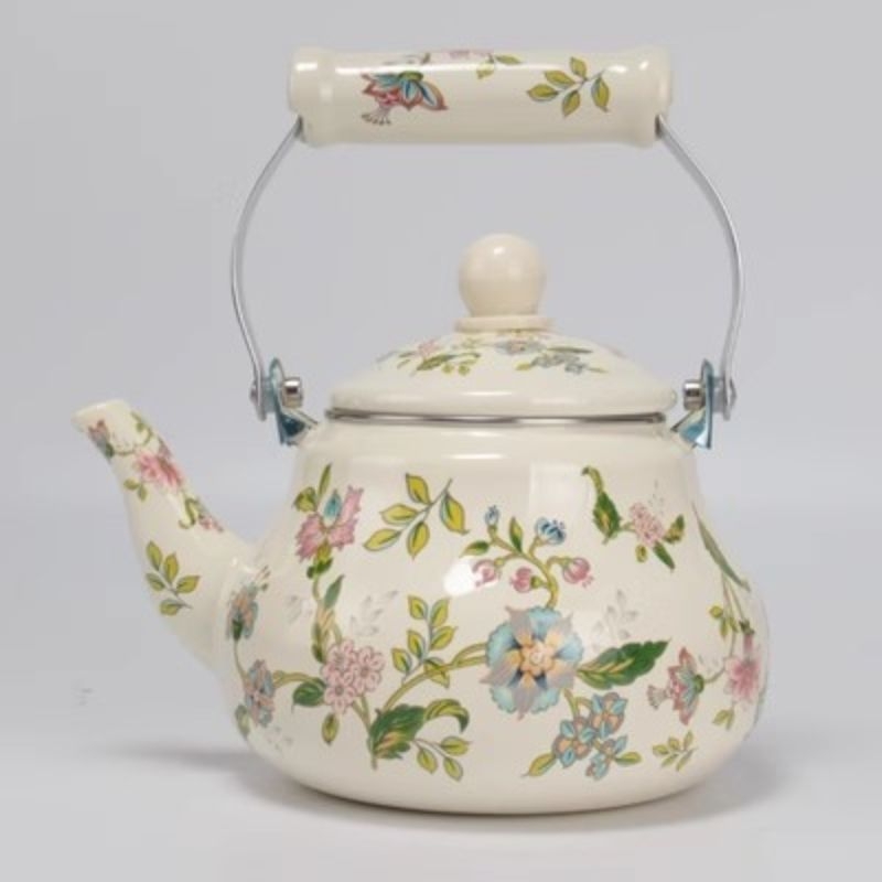 1,5 l–5 l emalio emalio virdulys, pieno puodas, emalio arbatinukas, plokščiadugnis virdulys, virdulys, vėsus virdulys, indukcinė viryklė