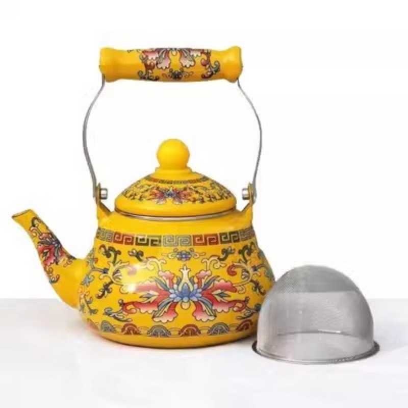 1,5 l–5 l emalio emalio virdulys, pieno puodas, emalio arbatinukas, plokščiadugnis virdulys, virdulys, vėsus virdulys, indukcinė viryklė