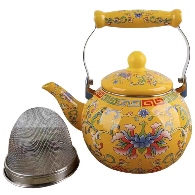 1,5 l–5 l emalio emalio virdulys, pieno puodas, emalio arbatinukas, plokščiadugnis virdulys, virdulys, vėsus virdulys, indukcinė viryklė