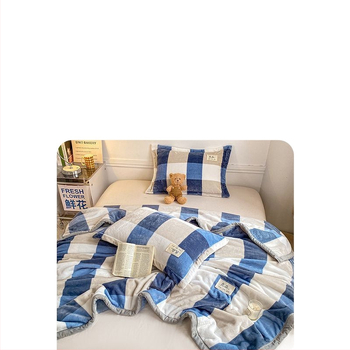 Зимно удебелено одеяло, пролетно и есенно одеяло за диван, офис коралов полар, одеяло от млечен полар, одеяло за дрямка