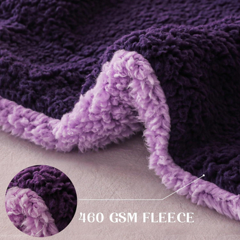 Κουβέρτα αρνιού διπλής στρώσης, μονόχρωμη, φανελένια, χειμωνιάτικη, μονόχρωμη, χοντρή κουβέρτα Sherpa