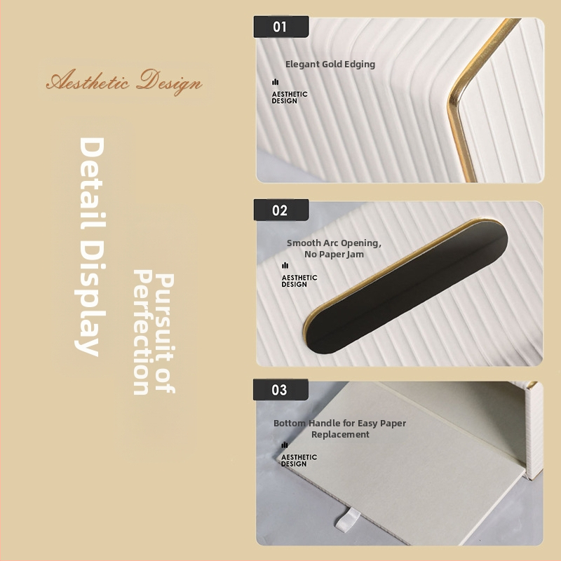 Кутия за кърпички за домакинство, хол, прахоустойчива светлина, луксозна, скандинавска, на едро, кожена хартиена кутия, хотел, търговски, прости орнаменти на едро