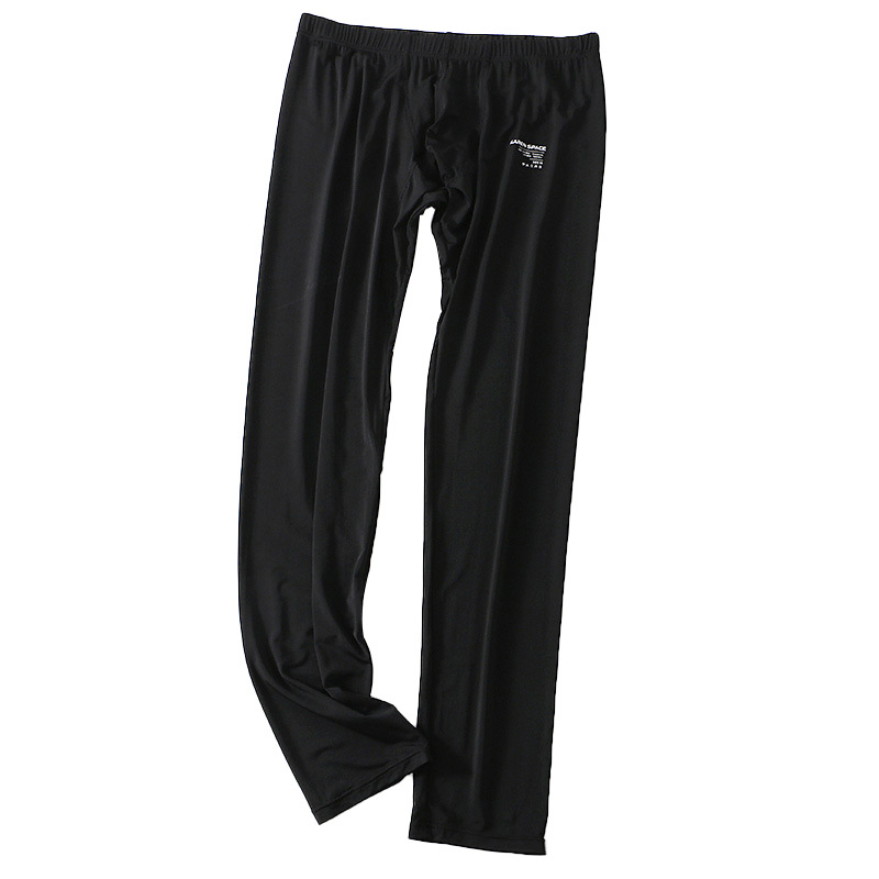 Uued meeste pikad püksid, soojad, tihedad, hingavad, jääsiidist, seksikad, kõrge elastsusega, nahasõbralikud jooga- ja fitness-aluspüksid hulgimüügist