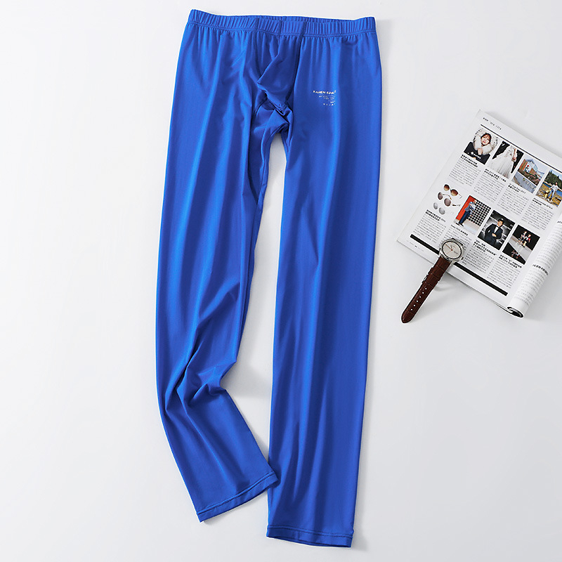 Uued meeste pikad püksid, soojad, tihedad, hingavad, jääsiidist, seksikad, kõrge elastsusega, nahasõbralikud jooga- ja fitness-aluspüksid hulgimüügist