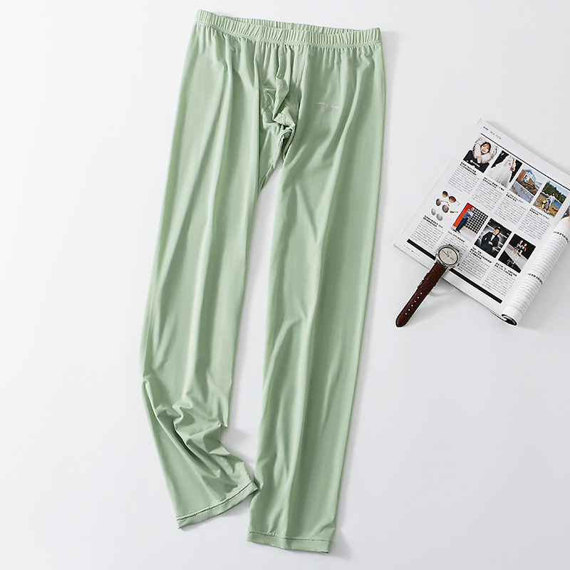 Uued meeste pikad püksid, soojad, tihedad, hingavad, jääsiidist, seksikad, kõrge elastsusega, nahasõbralikud jooga- ja fitness-aluspüksid hulgimüügist