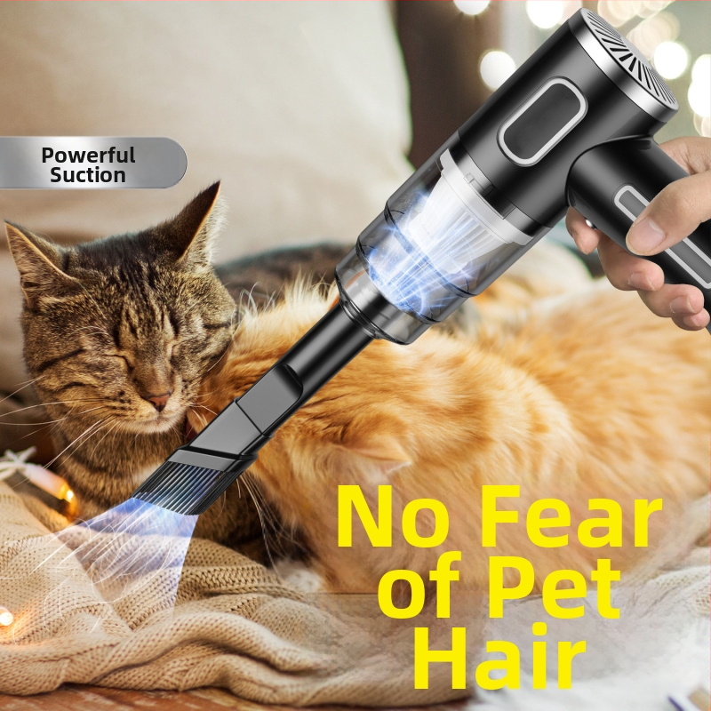 Преносима безжична ръчна прахосмукачка за кола, домакинска голяма всмукателна акумулаторна кола, малка мини прахосмукачка за кола, трансгранична