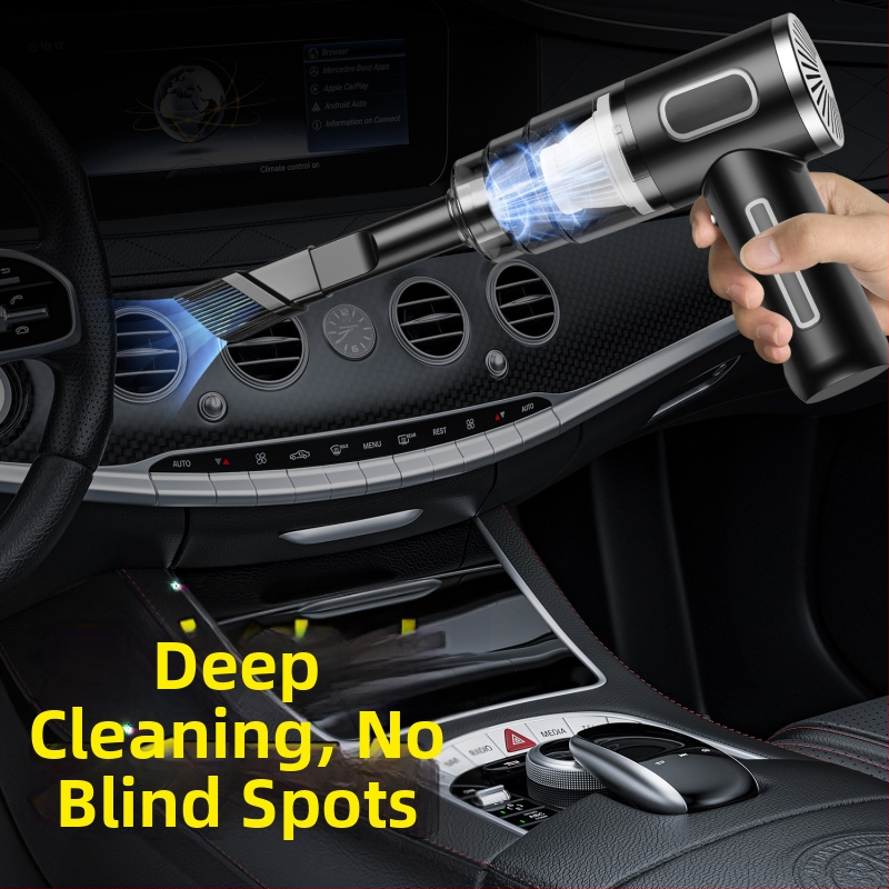 Преносима безжична ръчна прахосмукачка за кола, домакинска голяма всмукателна акумулаторна кола, малка мини прахосмукачка за кола, трансгранична