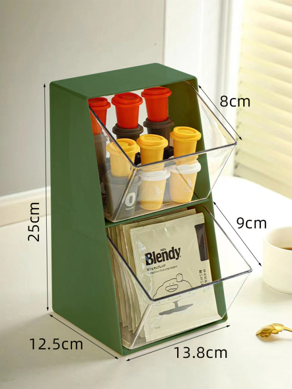 Gyári kapszulás kávétároló asztali irodai teaszoba bár kiállító doboz snackek fülbe akasztható teafilter tároló állvány