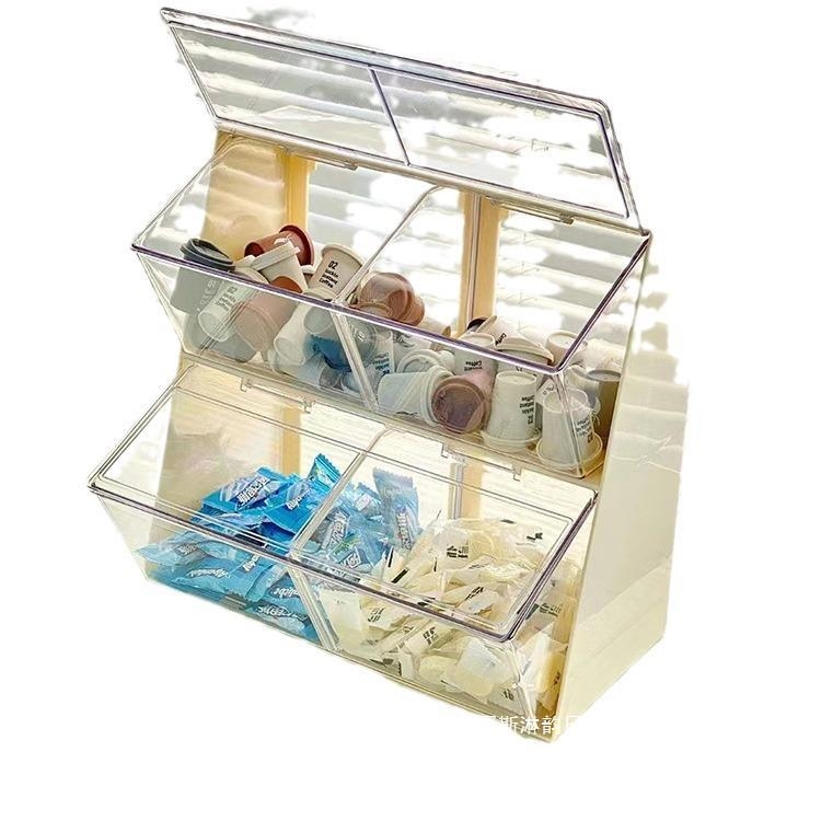 Gyári kapszulás kávétároló asztali irodai teaszoba bár kiállító doboz snackek fülbe akasztható teafilter tároló állvány