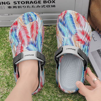 Ανδρικά παπούτσια EVA με μαλακό πάτο 2025, νέα παπούτσια εξωτερικού εμπορίου plus size 47 γιάρδες, παπούτσια θαλάσσης με καμουφλάζ και τυπωμένα σχέδια