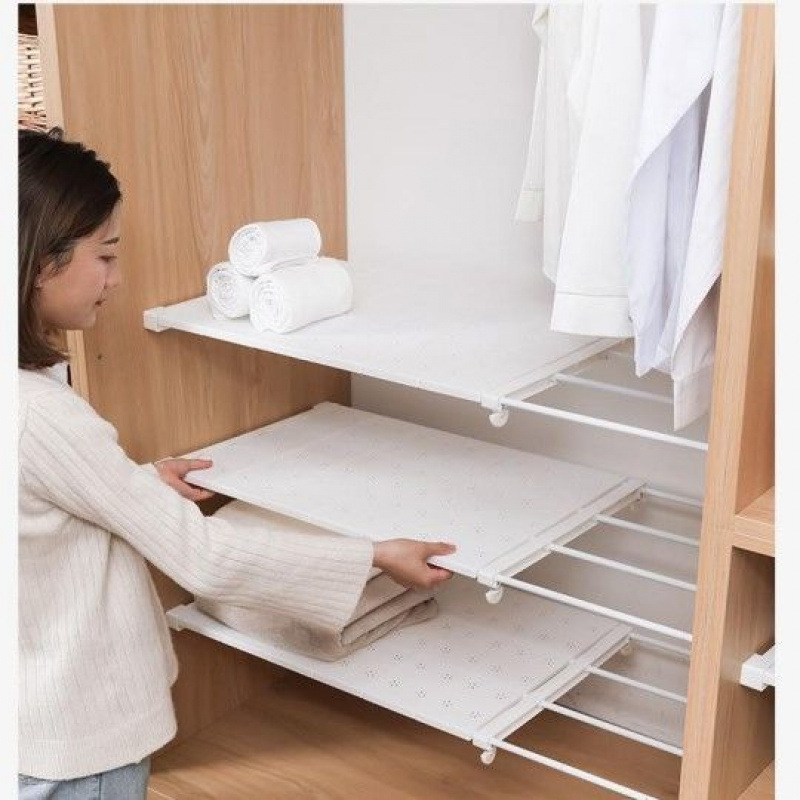 Gardróbszekrény tároló réteges polc válaszfal szekrény cipőszekrény elválasztó szögmentes teleszkópos kollégiumi tároló állvány válaszfal