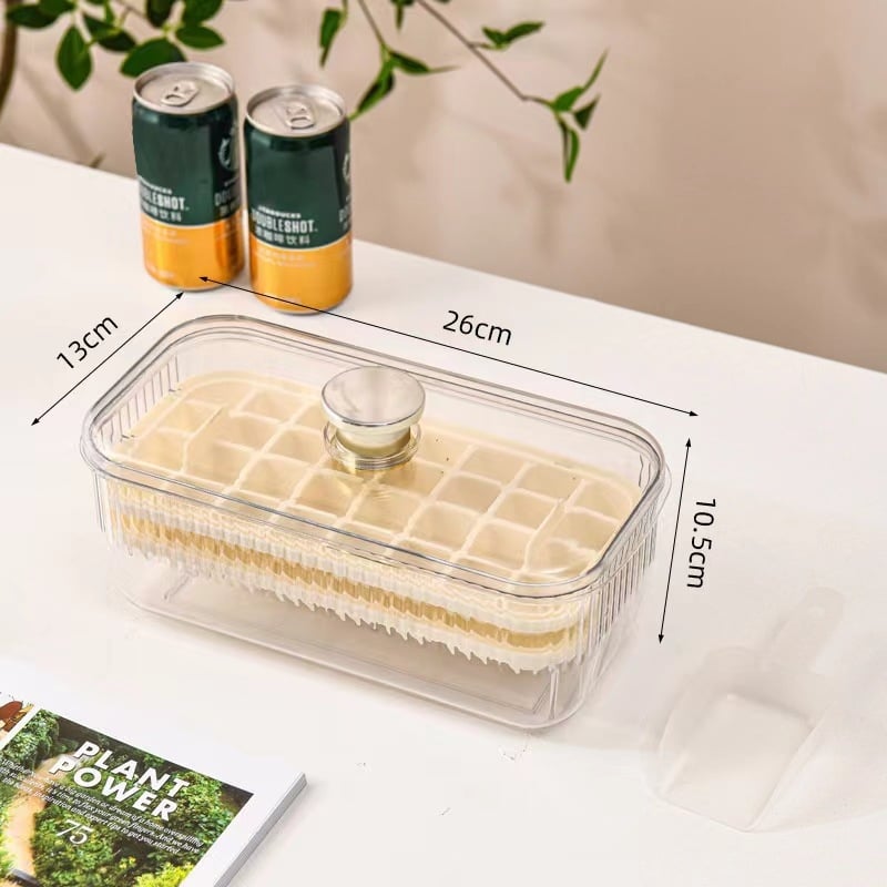 Frigider de uz casnic de tip presă cu capac Ice Cube Ice Table Ușor de demontat Silicon Ice Maker Mold Ice Ball Ice Cube Frozen Ice Maker Mold