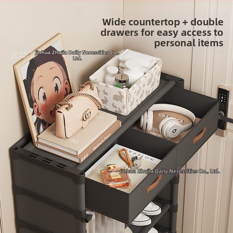 Стойка за обувки за вход на дома Многослоен шкаф за съхранение на обувки с чекмеджета Прост шкаф за обувки за жилища под наем Не заема място