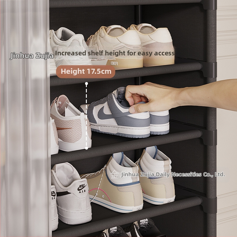 Стойка за обувки за вход на дома Многослоен шкаф за съхранение на обувки с чекмеджета Прост шкаф за обувки за жилища под наем Не заема място