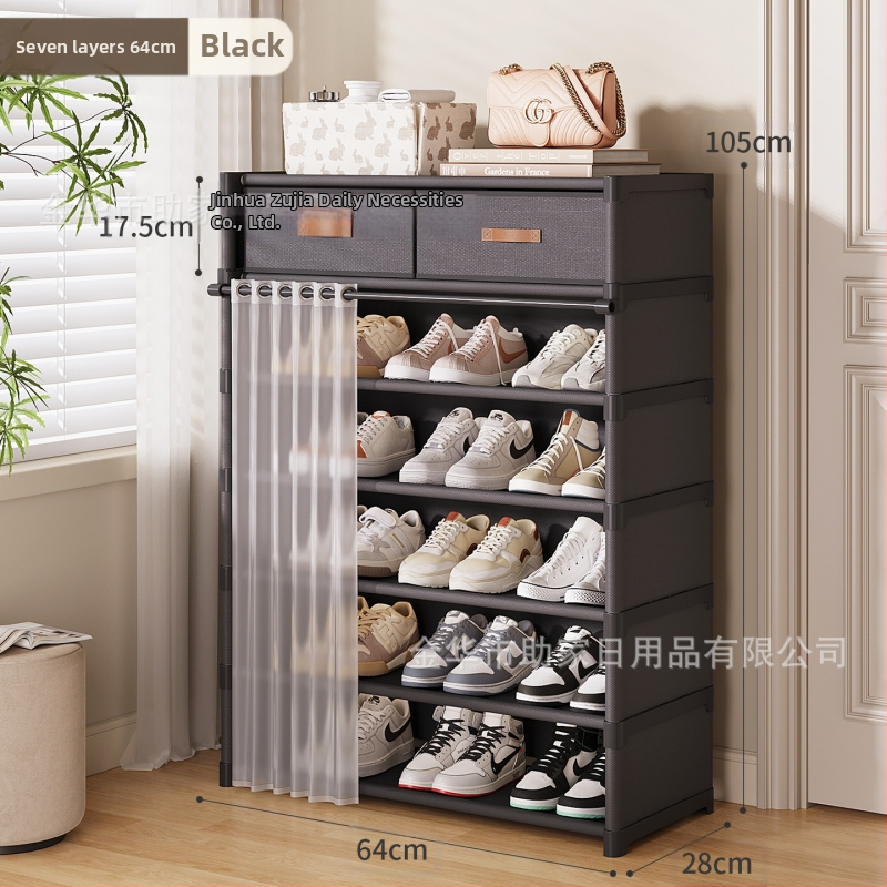 Jalanõude riiul kodu sissepääsu jaoks mitmekihiline sahtlitega kingakapp lihtne kingakapp üürikorteritele ei võta ruumi