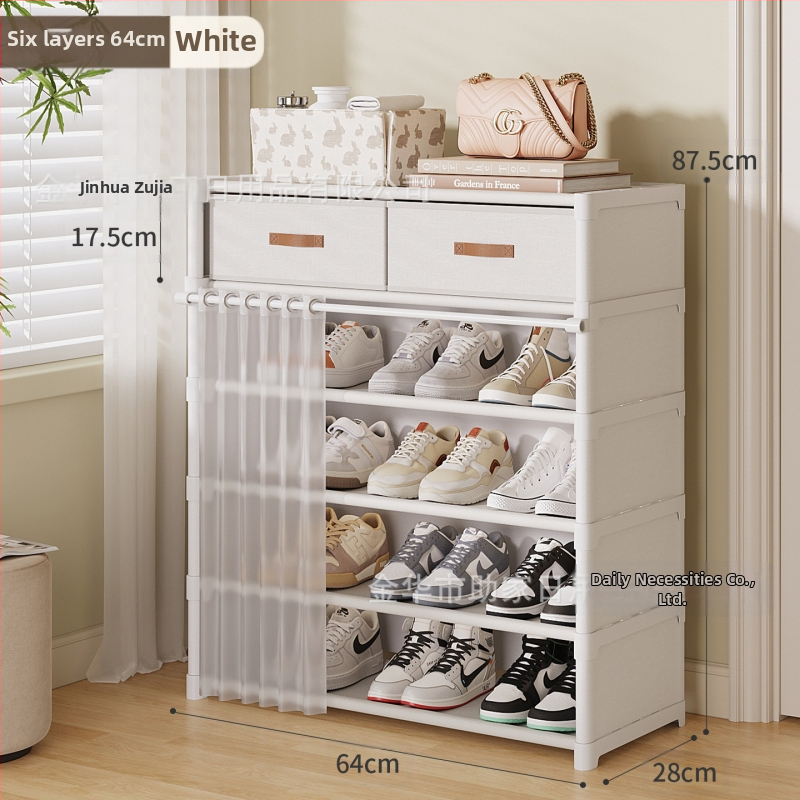 Jalanõude riiul kodu sissepääsu jaoks mitmekihiline sahtlitega kingakapp lihtne kingakapp üürikorteritele ei võta ruumi