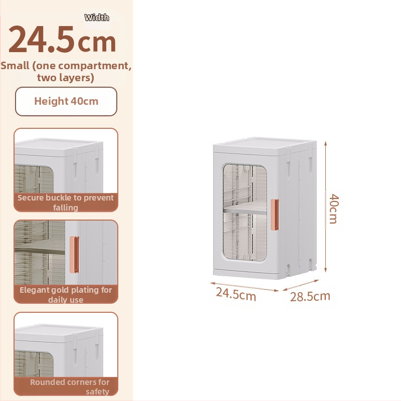 Elutoa hoiukapp Majapidamise paigaldusvaba laste mänguasjade vahedega kokkupandav kapp Suupistete hoiukapp Plastist hoiukapp