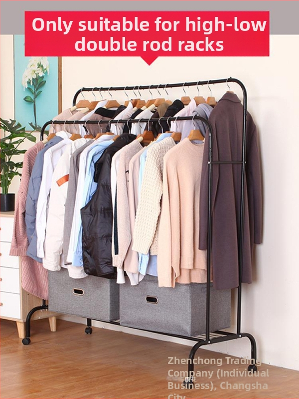 Vysoký a nízky kryt na dvojitý vešiak na tyč, spálňa, podlahový kryt, prachotesný kryt, priehľadné oblečenie, prachotesný kryt, úložný priestor na kabáty