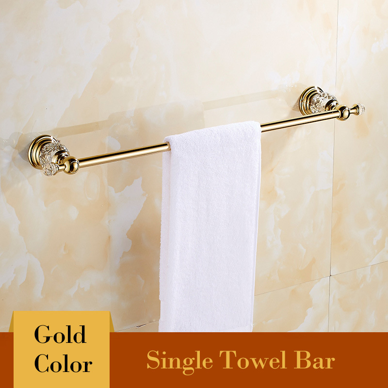 Rankšluosčių kabykla vonios kambariui, auksinė rankšluosčių kabykla, neperforuota nerūdijančio plieno rankšluosčių kabykla, vienos strypo vonios kambario kabyklų komplektas
