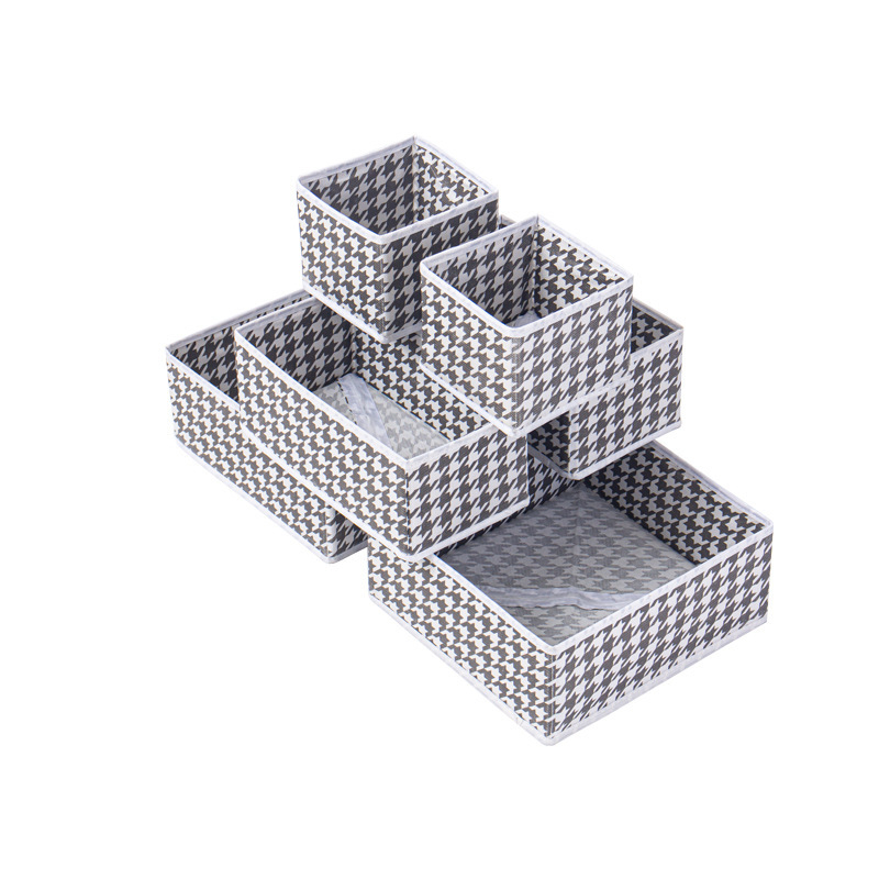 Amazon hatrészes készlet, fedetlen, összecsukható tárolódoboz, élelmiszerdoboz, játéktároló doboz, háztartási ruhatároló doboz