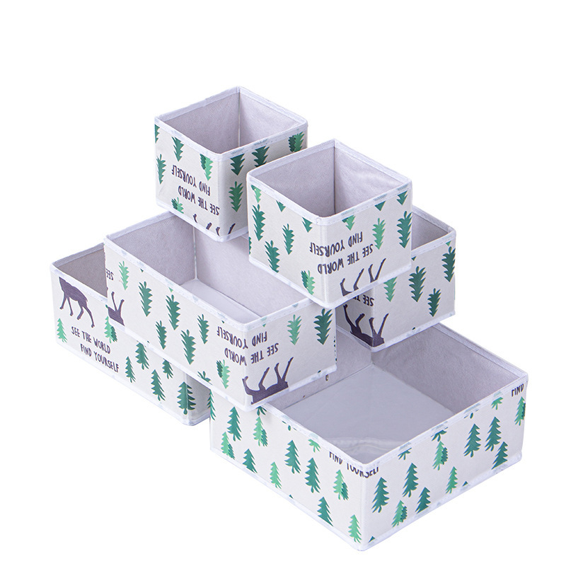 Amazon hatrészes készlet, fedetlen, összecsukható tárolódoboz, élelmiszerdoboz, játéktároló doboz, háztartási ruhatároló doboz