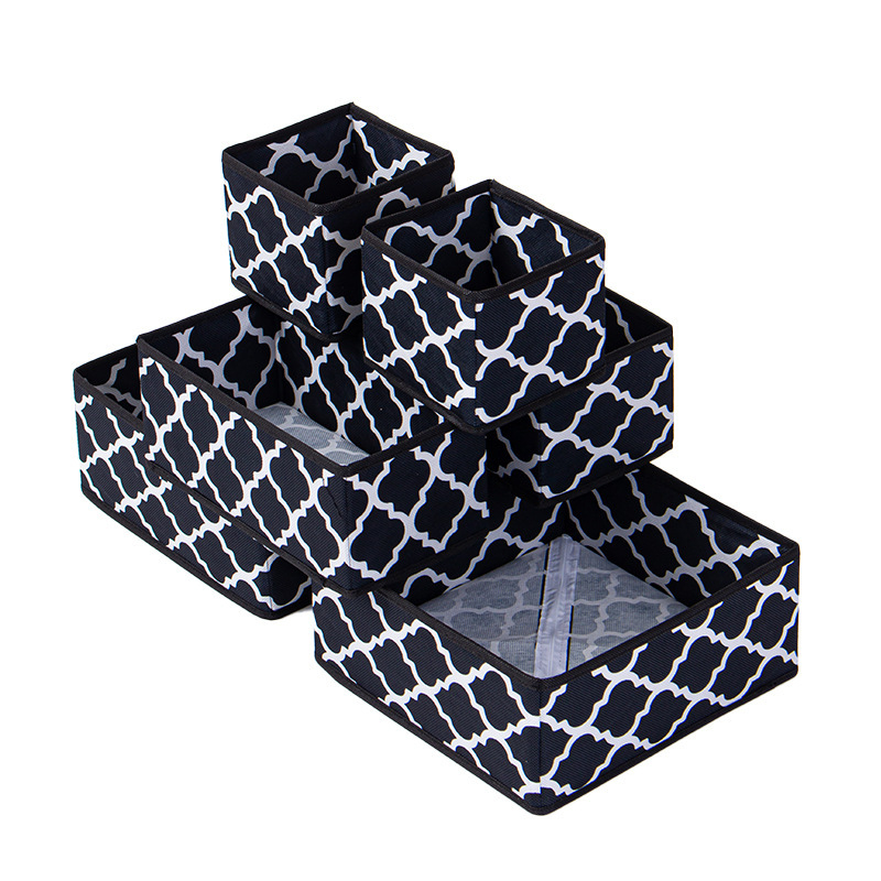 Amazon hatrészes készlet, fedetlen, összecsukható tárolódoboz, élelmiszerdoboz, játéktároló doboz, háztartási ruhatároló doboz