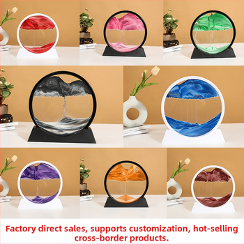 ✅Απευθείας από το εργοστάσιο 3d ζωγραφική με κινούμενη άμμο, διακοσμητικά σαλονιού, διασυνοριακή δημιουργική 3d ζωγραφική κλεψύδρας, κινούμενη διακόσμηση τοπίου, δώρο σπιτιού