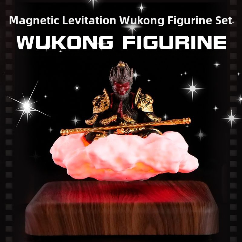 Черен мит Укунг Магнитни Левитационни Орнаменти Новогодишен Гадже Сун Укунг Ръчно Изработени Играчки Креативен Подарък за Момчета