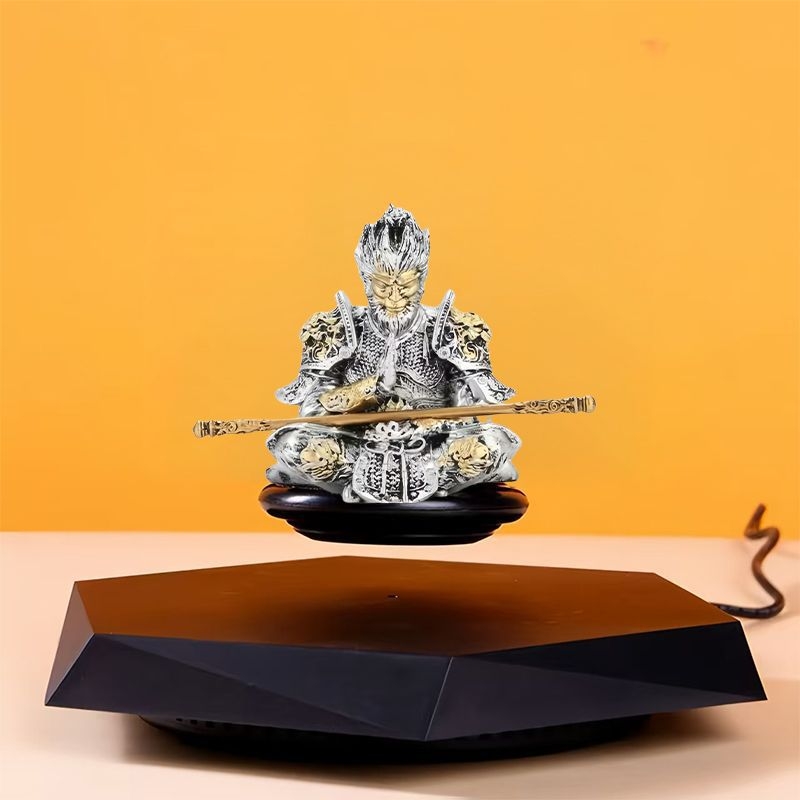 Черен мит Укунг Магнитни Левитационни Орнаменти Новогодишен Гадже Сун Укунг Ръчно Изработени Играчки Креативен Подарък за Момчета