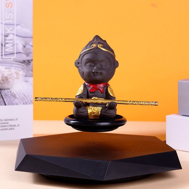 Черен мит Укунг Магнитни Левитационни Орнаменти Новогодишен Гадже Сун Укунг Ръчно Изработени Играчки Креативен Подарък за Момчета