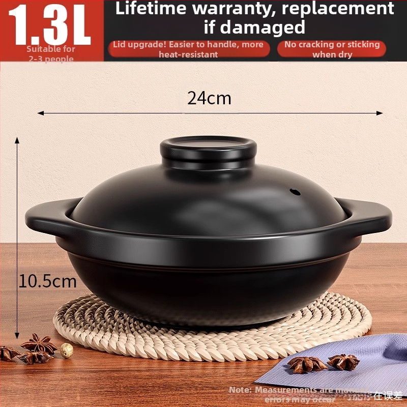 Koduseks kasutamiseks mõeldud hautisepott, gaasikindel kõrge temperatuuriga kuivküpsetus savipott riisi gaasipliidi supp keraamiline äriline väike hautis igapäevaseks kasutamiseks