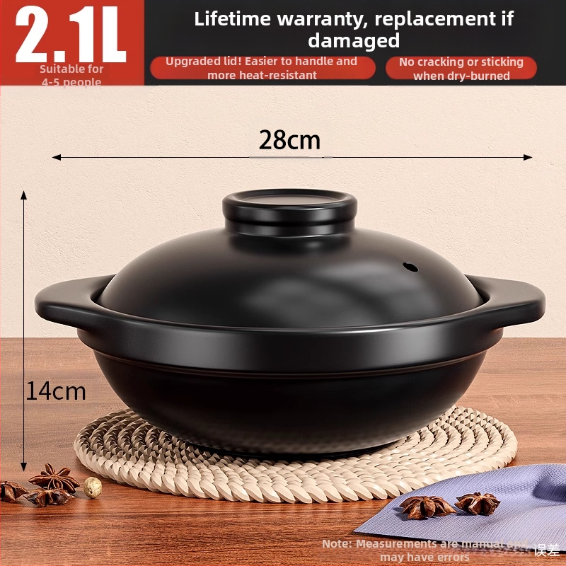 Koduseks kasutamiseks mõeldud hautisepott, gaasikindel kõrge temperatuuriga kuivküpsetus savipott riisi gaasipliidi supp keraamiline äriline väike hautis igapäevaseks kasutamiseks