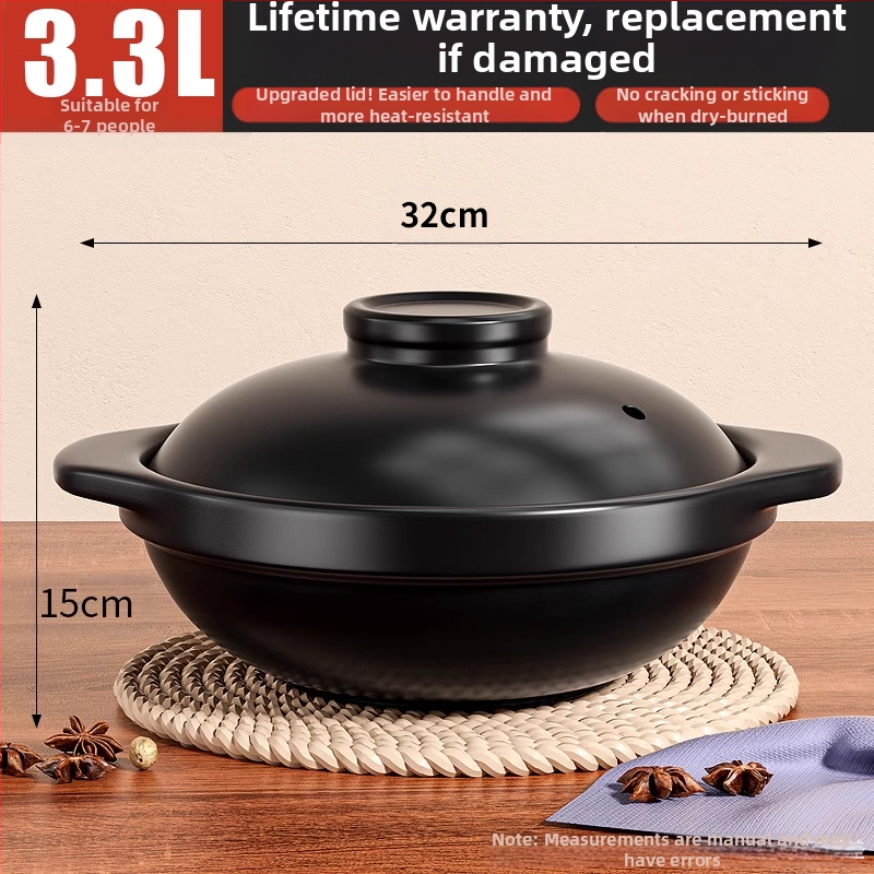 Koduseks kasutamiseks mõeldud hautisepott, gaasikindel kõrge temperatuuriga kuivküpsetus savipott riisi gaasipliidi supp keraamiline äriline väike hautis igapäevaseks kasutamiseks