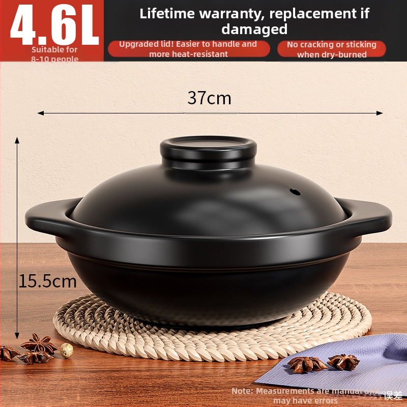 Koduseks kasutamiseks mõeldud hautisepott, gaasikindel kõrge temperatuuriga kuivküpsetus savipott riisi gaasipliidi supp keraamiline äriline väike hautis igapäevaseks kasutamiseks