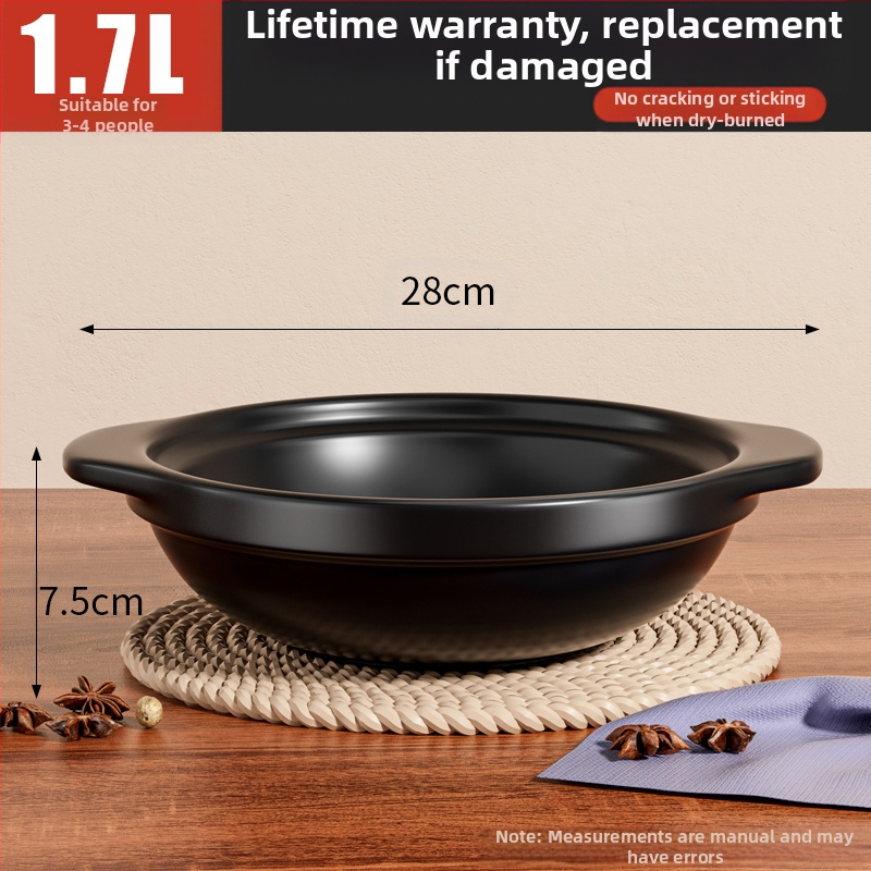 Koduseks kasutamiseks mõeldud hautisepott, gaasikindel kõrge temperatuuriga kuivküpsetus savipott riisi gaasipliidi supp keraamiline äriline väike hautis igapäevaseks kasutamiseks