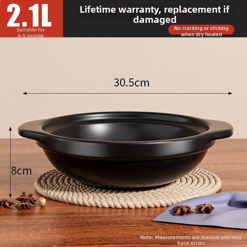 Koduseks kasutamiseks mõeldud hautisepott, gaasikindel kõrge temperatuuriga kuivküpsetus savipott riisi gaasipliidi supp keraamiline äriline väike hautis igapäevaseks kasutamiseks