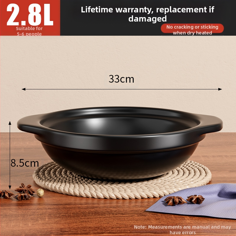 Koduseks kasutamiseks mõeldud hautisepott, gaasikindel kõrge temperatuuriga kuivküpsetus savipott riisi gaasipliidi supp keraamiline äriline väike hautis igapäevaseks kasutamiseks