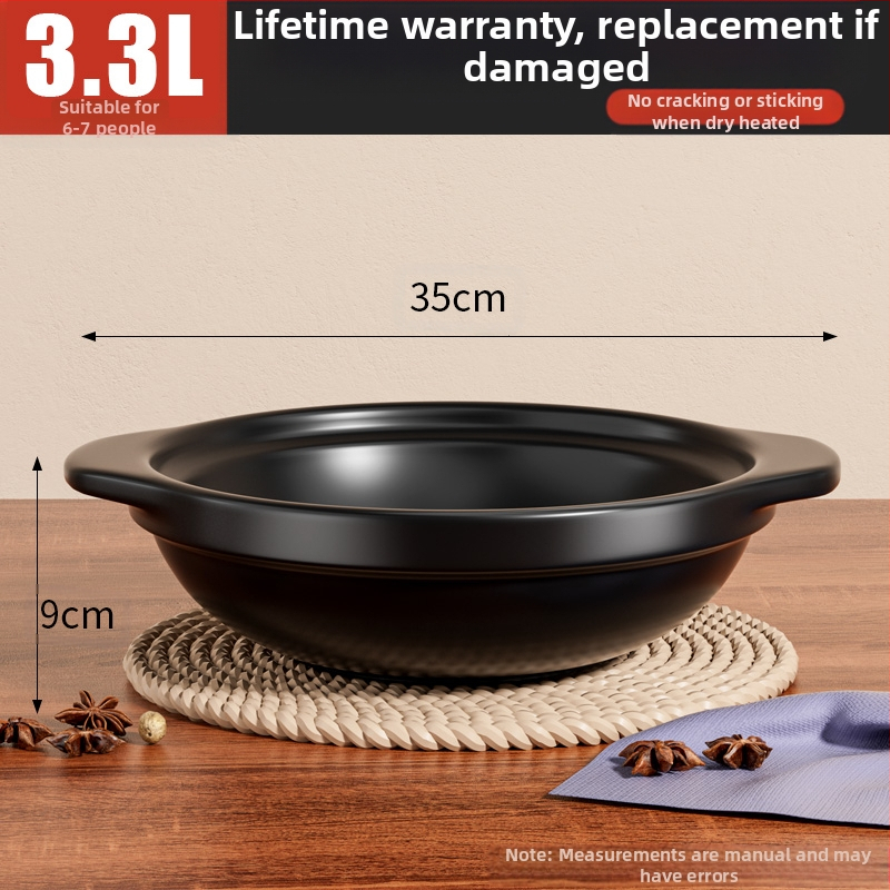 Koduseks kasutamiseks mõeldud hautisepott, gaasikindel kõrge temperatuuriga kuivküpsetus savipott riisi gaasipliidi supp keraamiline äriline väike hautis igapäevaseks kasutamiseks