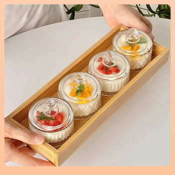 Σετ μπολ ✅ Κύπελλο σνακ εμπορικού σήματος Κύπελλο παγωτού Μπολ γυάλινο ποτήρι πουτίγκας Παγωτό Ins Style Δημοφιλές επιδόρπιο ξινό W18