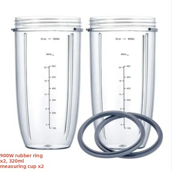 900 W puodelių sulčiaspaudės peiliukų priedai: 32 uncijų, 24 uncijų, 18 uncijų puodeliai