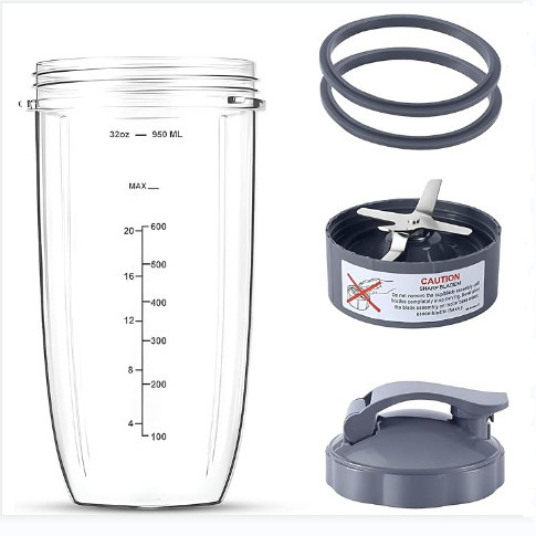 900 W puodelių sulčiaspaudės peiliukų priedai: 32 uncijų, 24 uncijų, 18 uncijų puodeliai