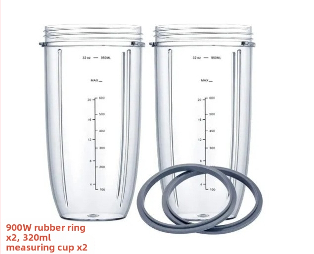 900 W puodelių sulčiaspaudės peiliukų priedai: 32 uncijų, 24 uncijų, 18 uncijų puodeliai