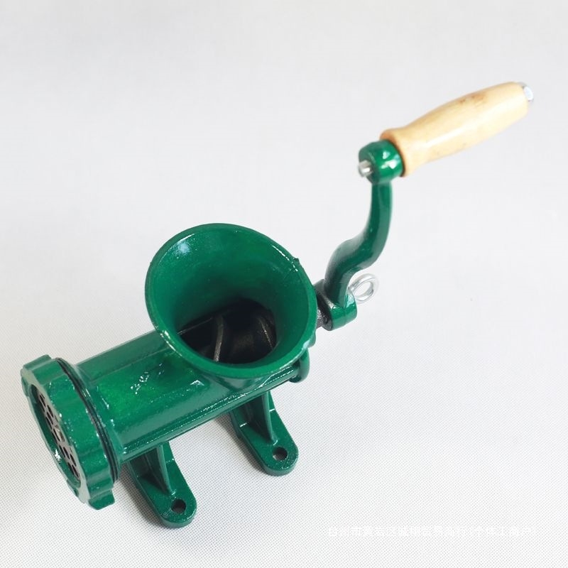 Старомодна чугунена ръчна месомелачка № 12, ръчна плънка за наденици, месомелачка, машина за наденици, мелачка за пилешко месо, мелачка за риба, други не са включени