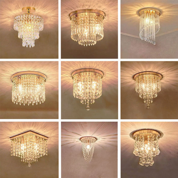 Ekspordi pakkumise Zhongshan lambid kristall klassikaline restoran soe magamistuba veranda vahekäik hulgimüük LED laelamp