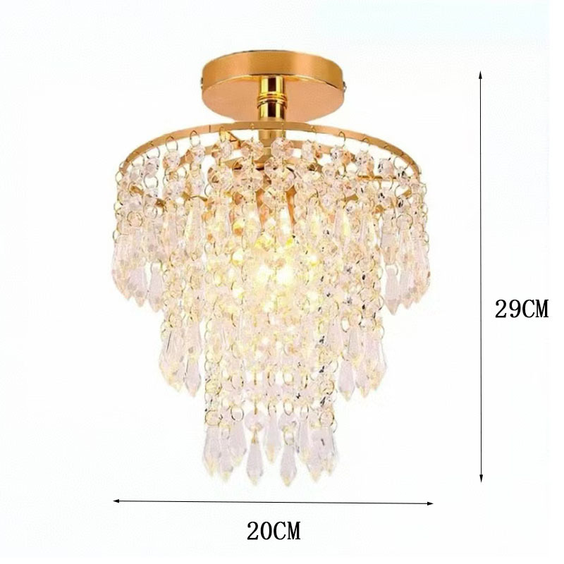 Ekspordi pakkumise Zhongshan lambid kristall klassikaline restoran soe magamistuba veranda vahekäik hulgimüük LED laelamp