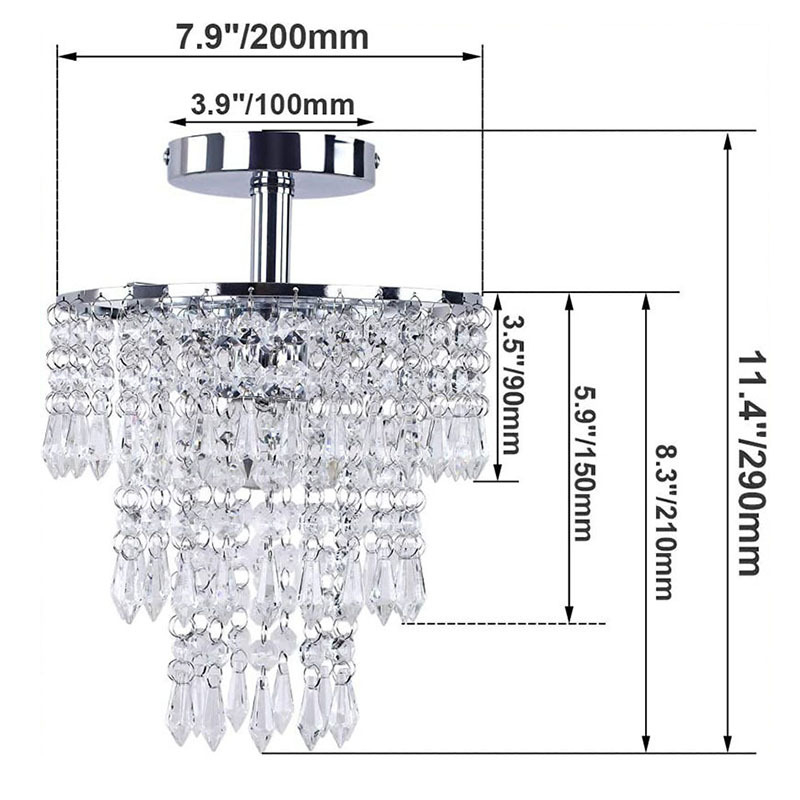 Ekspordi pakkumise Zhongshan lambid kristall klassikaline restoran soe magamistuba veranda vahekäik hulgimüük LED laelamp